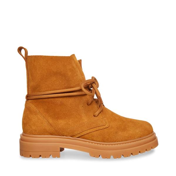 Dámské Nízké Kozačky Steve Madden Tahoe Tan Semišové Hnědé | SM-795GF