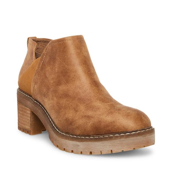 Dámské Nízké Kozačky Steve Madden Tamarra Cognac Hnědé Viacfarebný | SM-849ZH