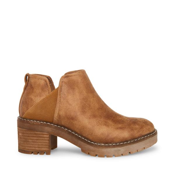 Dámské Nízké Kozačky Steve Madden Tamarra Cognac Hnědé Viacfarebný | SM-849ZH