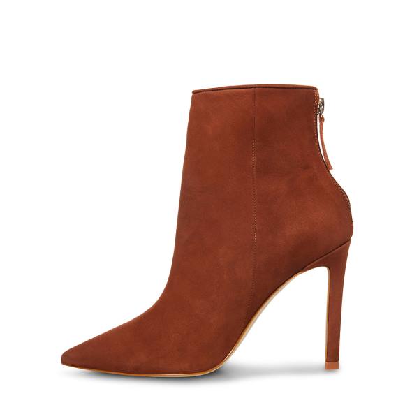 Dámské Nízké Kozačky Steve Madden Vangle Nubuck Hnědé | SM-796UH