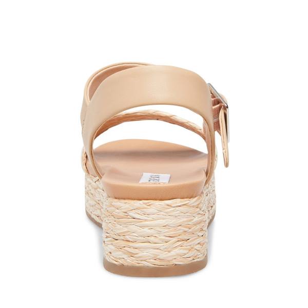 Dámské Sandály Steve Madden Accord Natural Raffia Béžový | SM-276GU