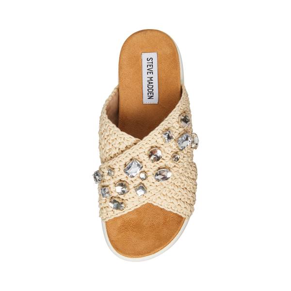 Dámské Sandály Steve Madden Amandy Natural Béžový Viacfarebný | SM-250ZC