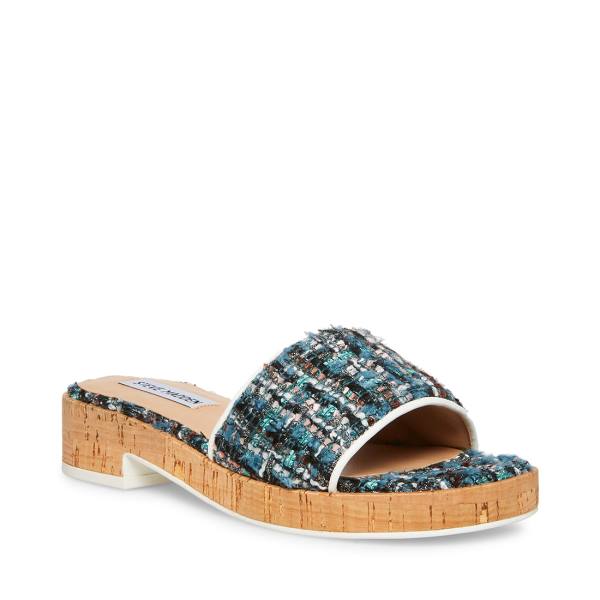 Dámské Sandály Steve Madden Aria Teal Tyrkysové Viacfarebný | SM-413DK