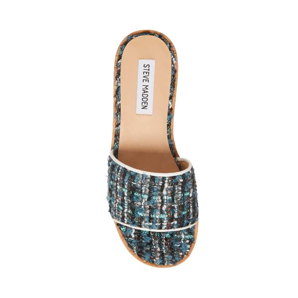 Dámské Sandály Steve Madden Aria Teal Tyrkysové Viacfarebný | SM-413DK