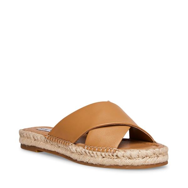 Dámské Sandály Steve Madden Brienna Tan Læder Hnědé | SM-697ZX