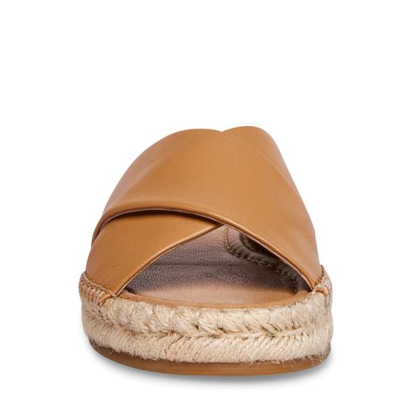 Dámské Sandály Steve Madden Brienna Tan Læder Hnědé | SM-697ZX