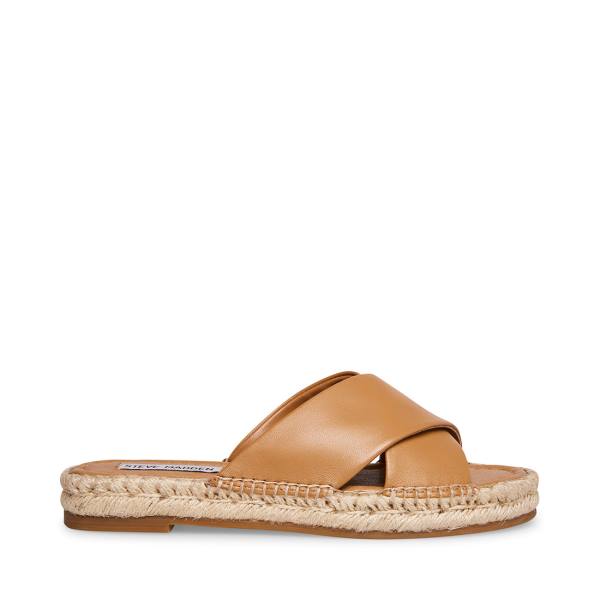 Dámské Sandály Steve Madden Brienna Tan Læder Hnědé | SM-697ZX