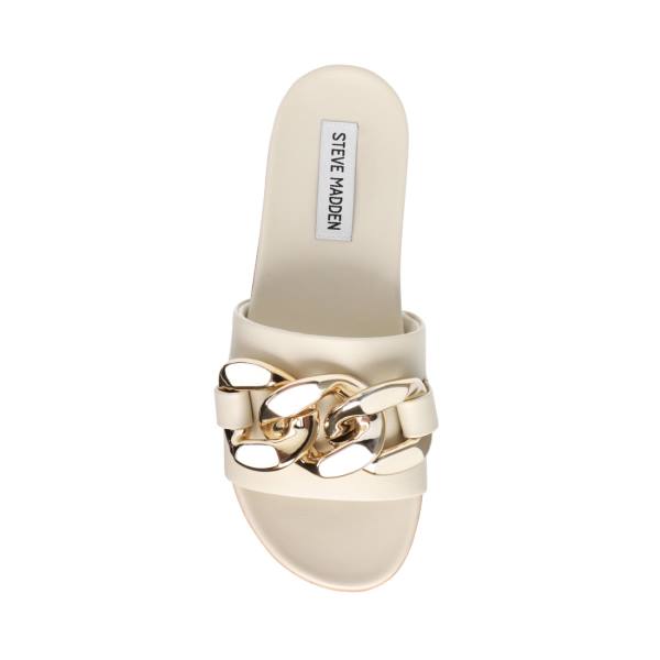 Dámské Sandály Steve Madden Delay Bone Béžový | SM-354OM