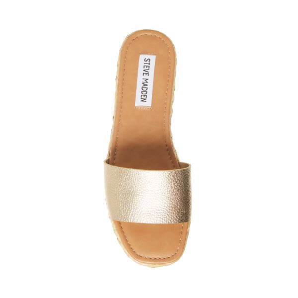 Dámské Sandály Steve Madden Gloriana Zlaté | SM-216KD