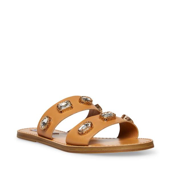 Dámské Sandály Steve Madden Jem Tan Hnědé Viacfarebný | SM-432QX