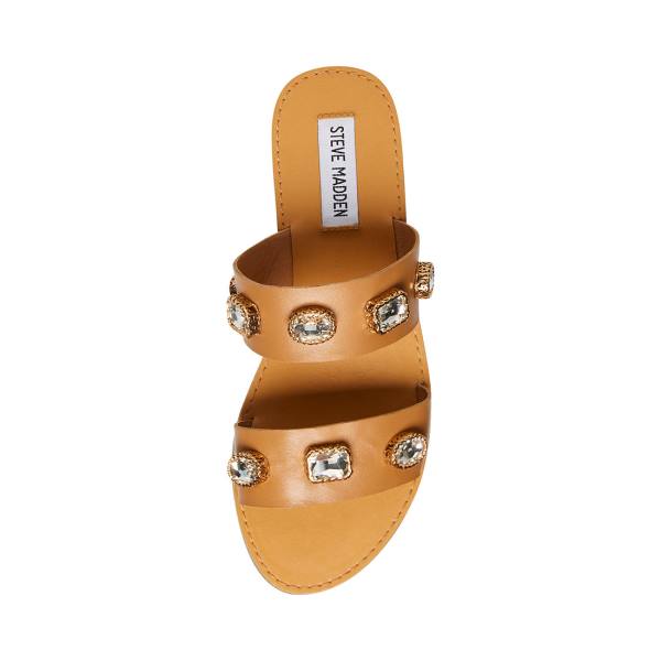 Dámské Sandály Steve Madden Jem Tan Hnědé Viacfarebný | SM-432QX