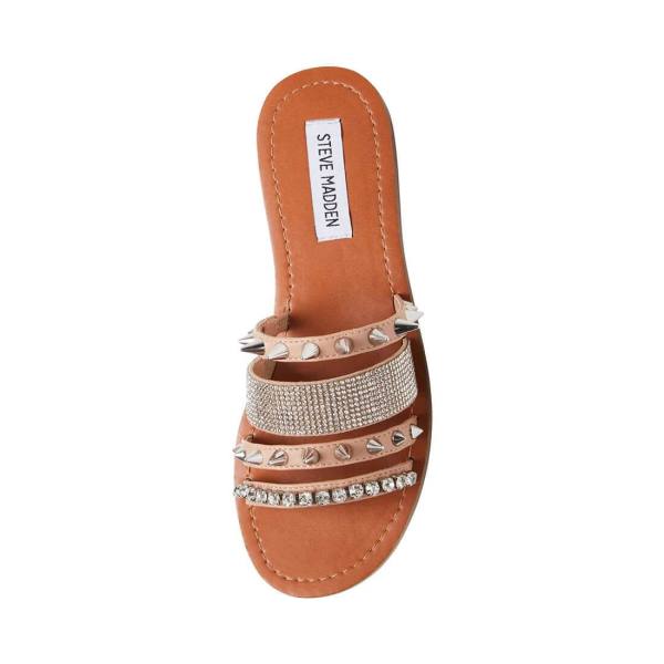 Dámské Sandály Steve Madden Lindy Natural Béžový Viacfarebný | SM-097OV