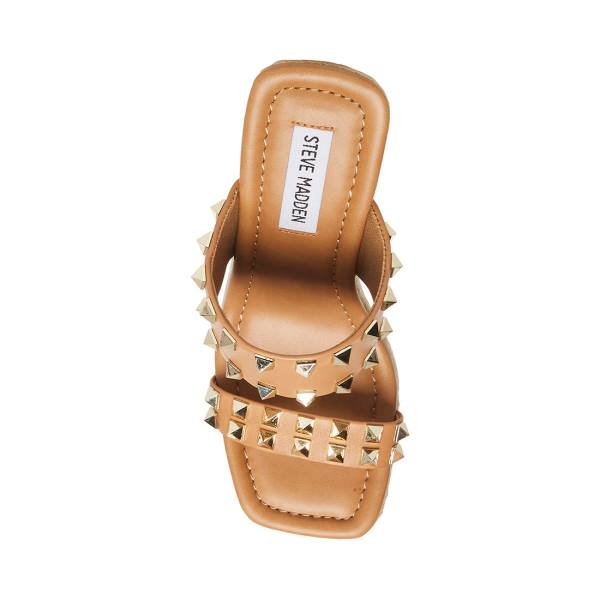 Dámské Sandály Steve Madden Mackie-s Tan Hnědé Viacfarebný | SM-218PZ