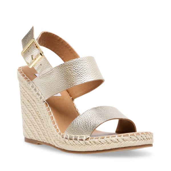 Dámské Sandály Steve Madden Meridian Læder Zlaté | SM-538PM