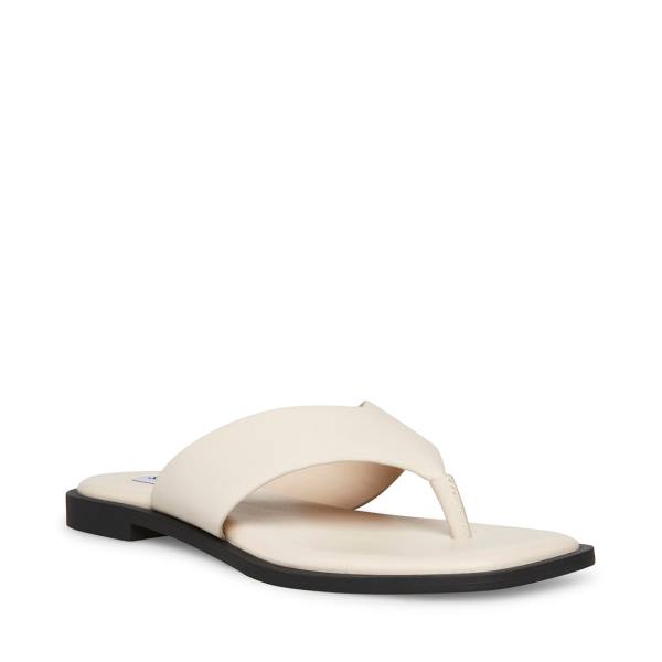 Dámské Sandály Steve Madden Norie Bone Læder Béžový | SM-629LN