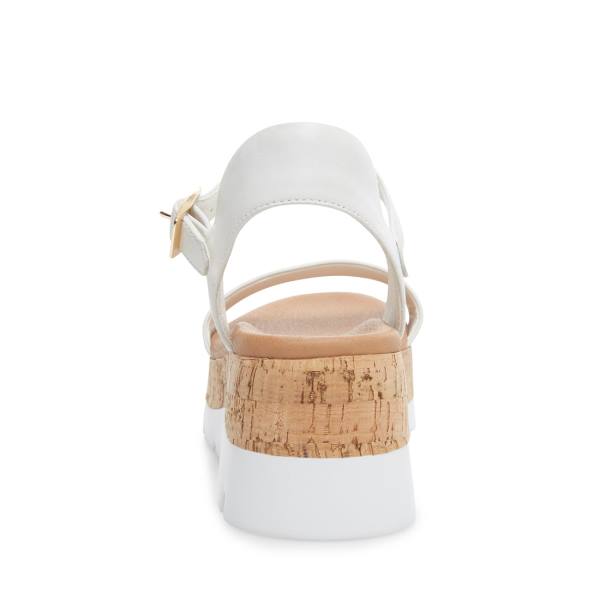 Dámské Sandály Steve Madden Roselita Læder Bílé | SM-263QU