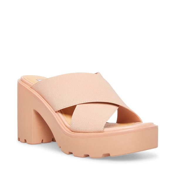 Dámské Sandály Steve Madden Smash Nude Béžový | SM-423FV