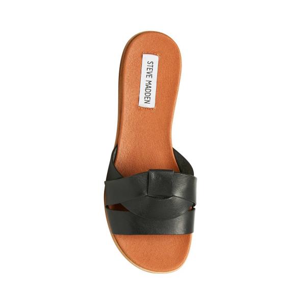 Dámské Sandály Steve Madden Vivien Læder Černé | SM-639NI