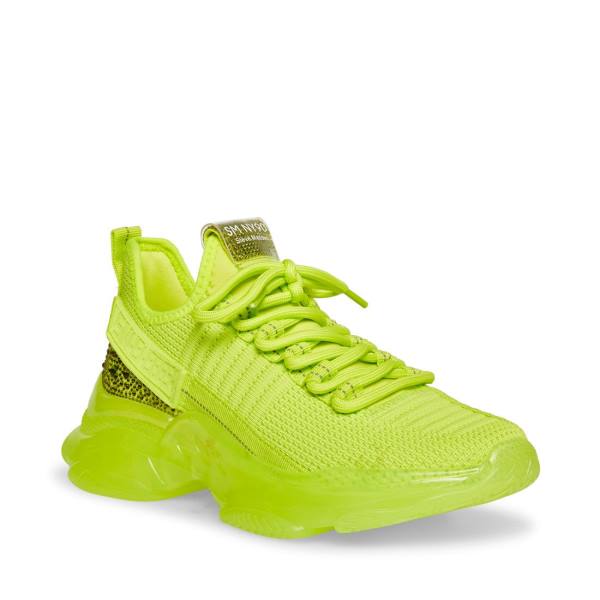 Dámské Tenisky Steve Madden Maxima Lime Světle Zelene | SM-637RU