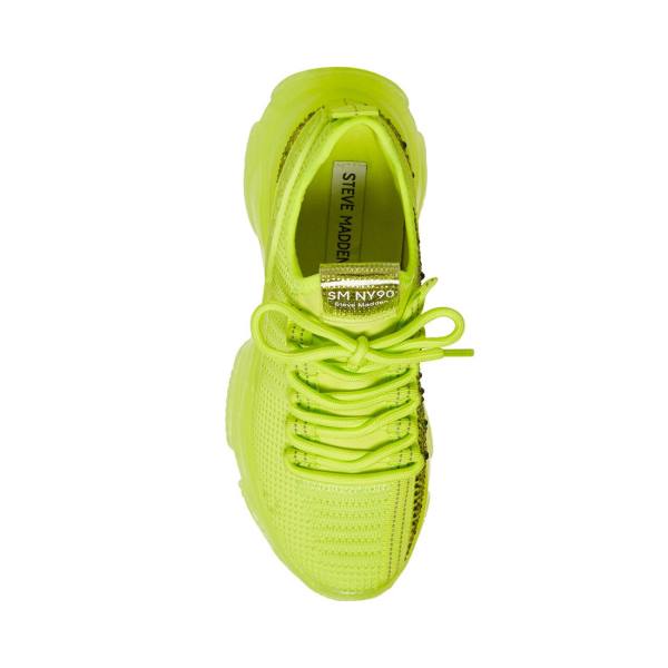 Dámské Tenisky Steve Madden Maxima Lime Světle Zelene | SM-637RU