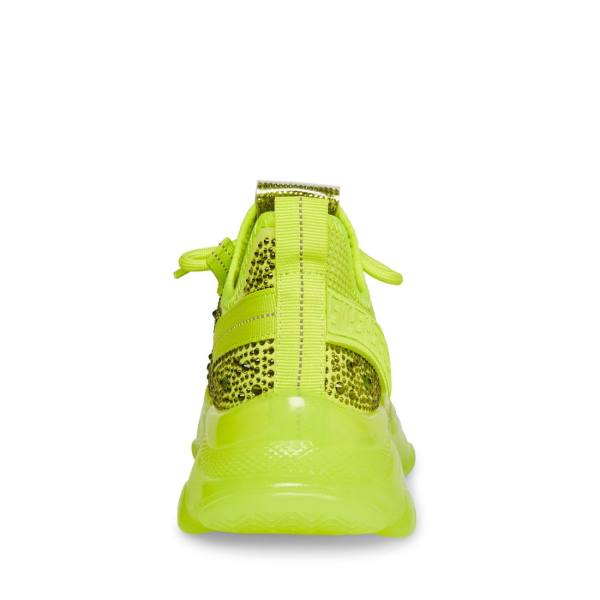 Dámské Tenisky Steve Madden Maxima Lime Světle Zelene | SM-637RU