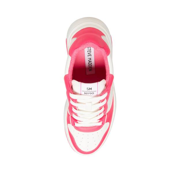 Dámské Tenisky Steve Madden Tristina Fuschia Bílé | SM-962JS