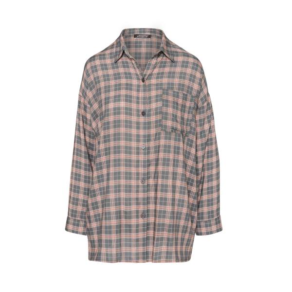 Dámské Topy Steve Madden Plaid Flannel Tmavě Šedé | SM-190UN