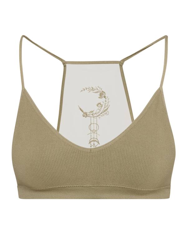 Dámské Topy Steve Madden Roo Mesh Bralette Olivy Zelené | SM-417FL