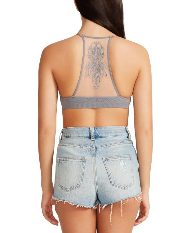 Dámské Topy Steve Madden The Ella Mesh Bralette Šedé | SM-326RA