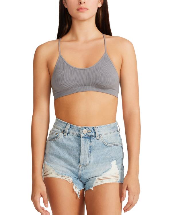 Dámské Topy Steve Madden The Ella Mesh Bralette Šedé | SM-326RA