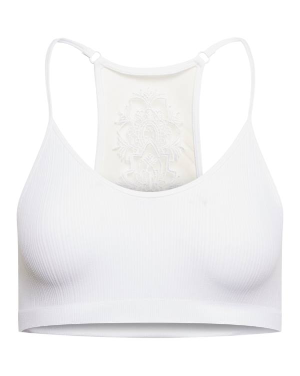 Dámské Topy Steve Madden The Ella Mesh Bralette Plus Bílé | SM-483RY