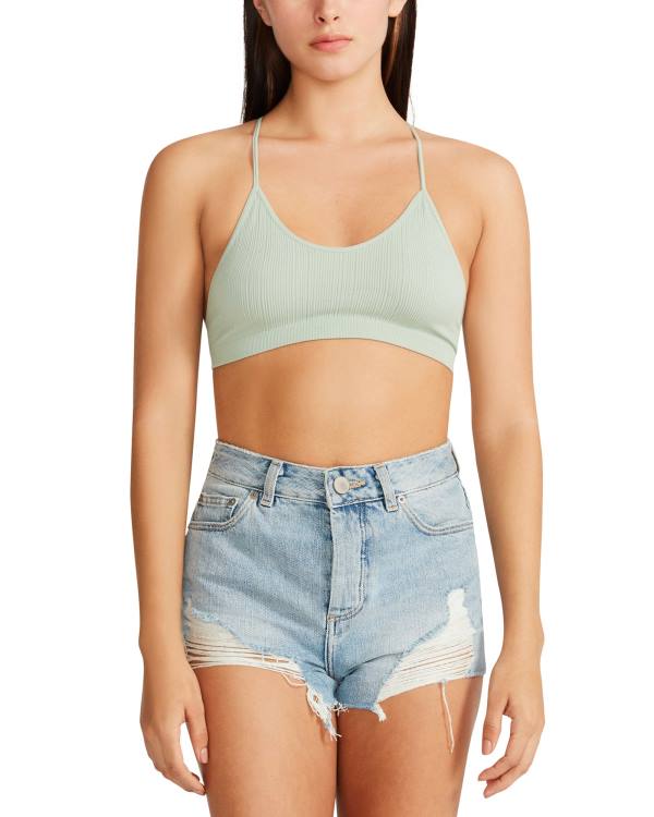 Dámské Topy Steve Madden The Ella Mesh Bralette Sage Zelene | SM-534NV