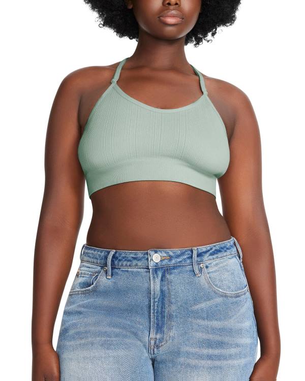 Dámské Topy Steve Madden The Ella Mesh Bralette Sage Plus Zelene | SM-573LP