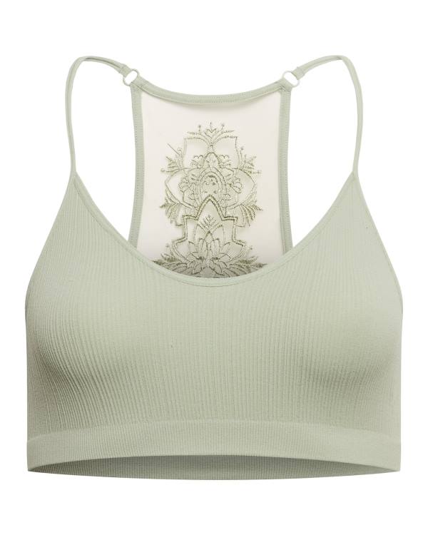 Dámské Topy Steve Madden The Ella Mesh Bralette Sage Plus Zelene | SM-573LP