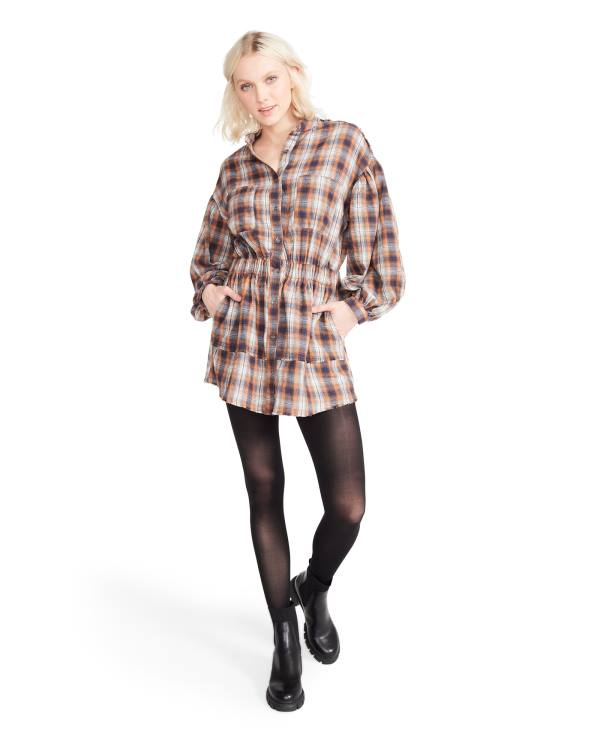 Dámské Šaty Steve Madden Plaid Blankyt Viacfarebný | SM-056SB