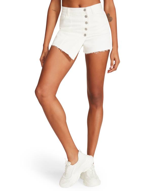 Dámské Šortky Steve Madden White Denim Skort Bílé | SM-392HT