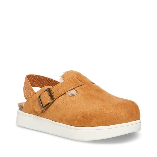 Dětské Pantofle Steve Madden Jfade Tan Hnědé | SM-401TQ