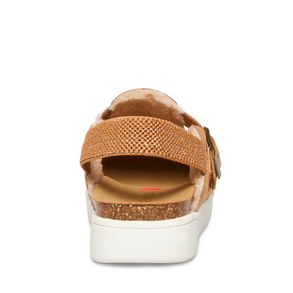 Dětské Pantofle Steve Madden Jfade Tan Hnědé | SM-401TQ