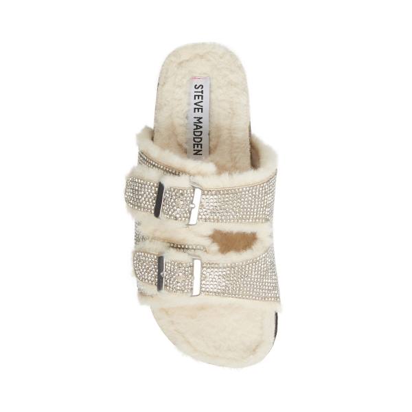 Dětské Pantofle Steve Madden Jleena Stříbrné | SM-274QR