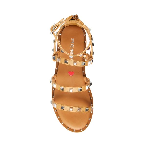 Dětské Sandály Steve Madden Jtravel Tan Hnědé | SM-814IP