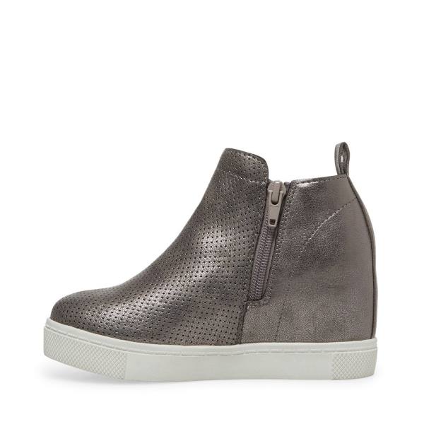 Dětské Tenisky Steve Madden Jwrangle Pewter Blankyt Šedé | SM-648AD