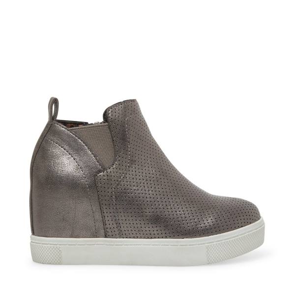 Dětské Tenisky Steve Madden Jwrangle Pewter Blankyt Šedé | SM-648AD