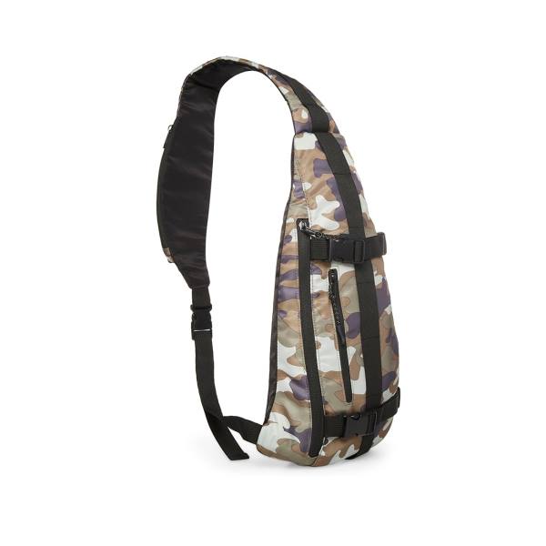 Pánské Kabelky Přes Rameno Steve Madden Multi-pocket Sling Camo Černé | SM-067DI