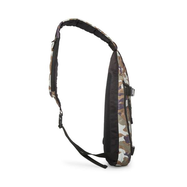 Pánské Kabelky Přes Rameno Steve Madden Multi-pocket Sling Camo Černé | SM-067DI