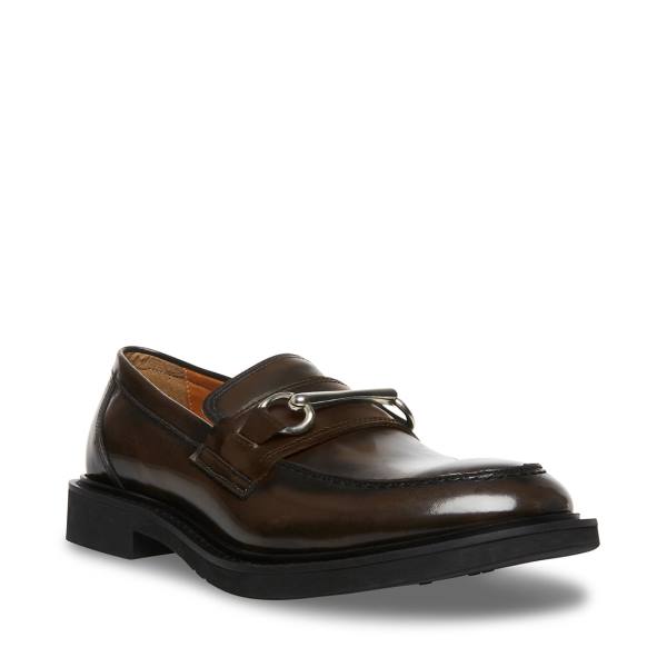 Pánské Loafers Steve Madden Barry Læder Hnědé | SM-329PG