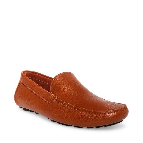 Pánské Loafers Steve Madden Bergamo Tan Læder Hnědé | SM-264CG