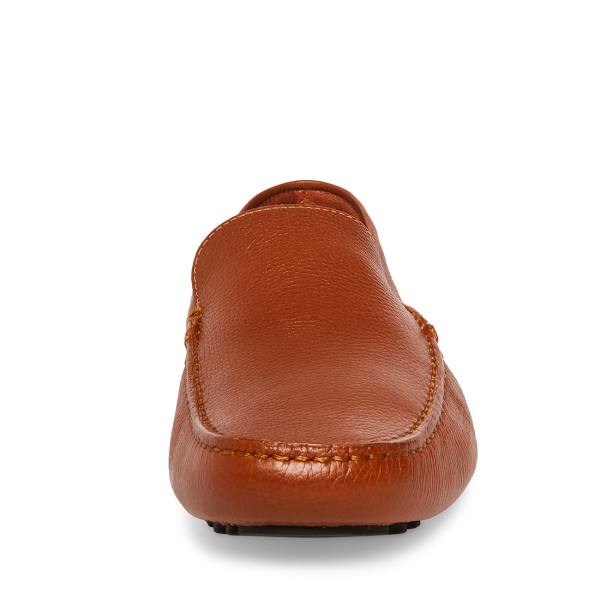 Pánské Loafers Steve Madden Bergamo Tan Læder Hnědé | SM-264CG