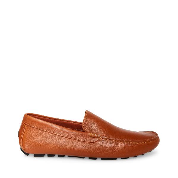 Pánské Loafers Steve Madden Bergamo Tan Læder Hnědé | SM-264CG