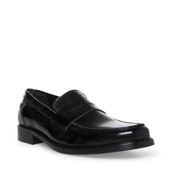 Pánské Loafers Steve Madden Brookline Lakovaná Černé | SM-640LE