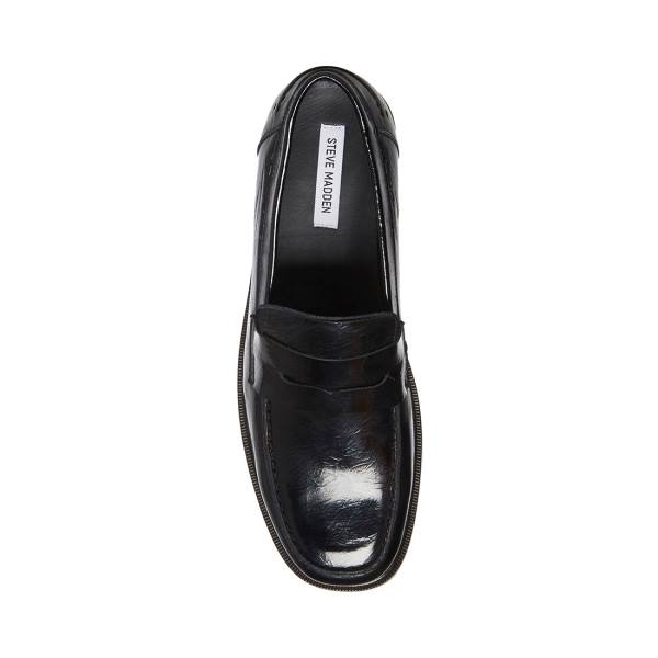 Pánské Loafers Steve Madden Brookline Lakovaná Černé | SM-640LE